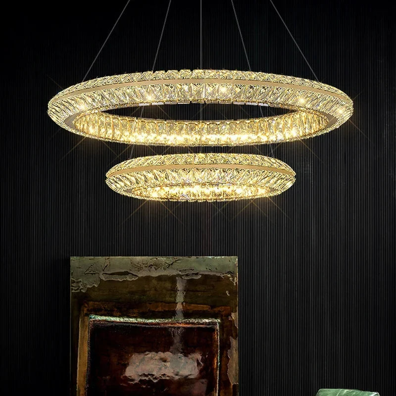Lustre — De luxe en cristal LED pour hôtel et bar