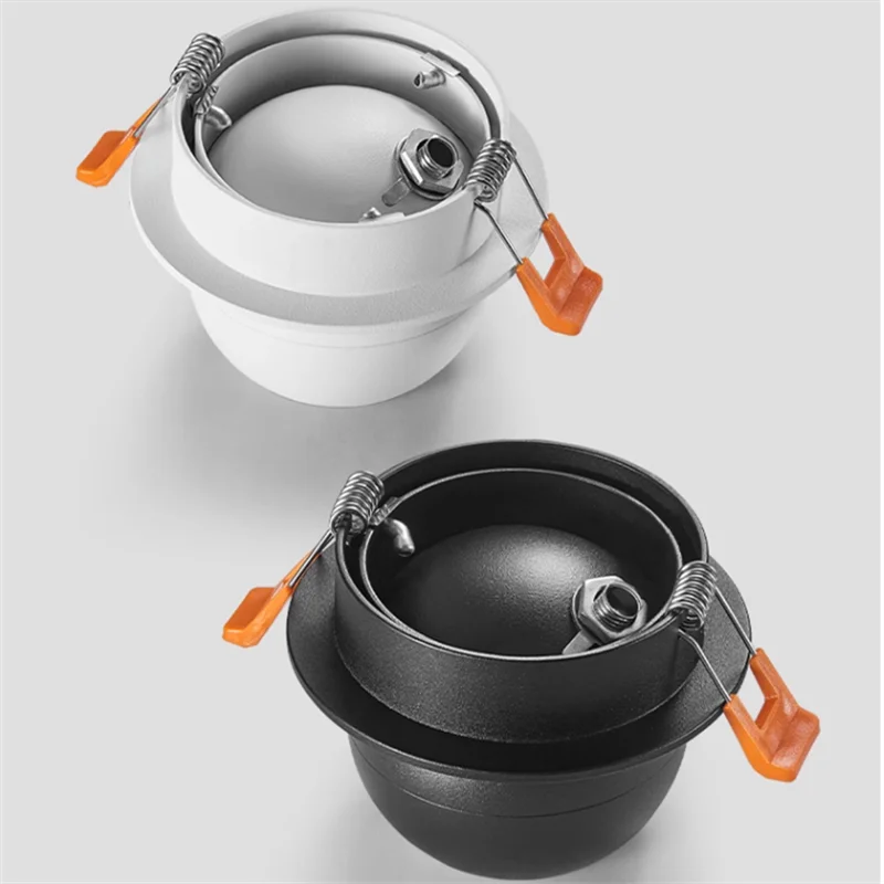 Spot led rotatif intégré anti-éblouissement pour éclairage domestique Léontine Vallée en Aluminium - Lignes Dessinées & Décor Raffiné