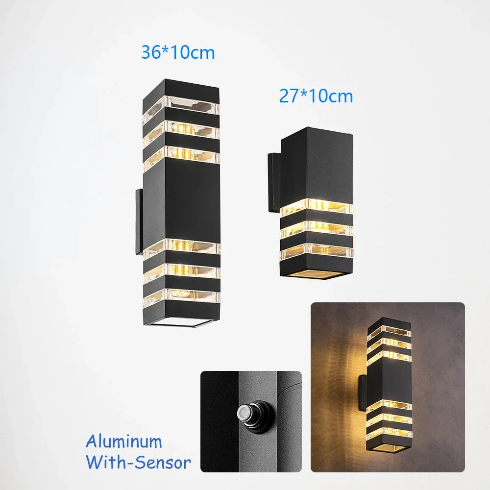 Applique murale — LED imperméable avec capteur pour intérieur et extérieur