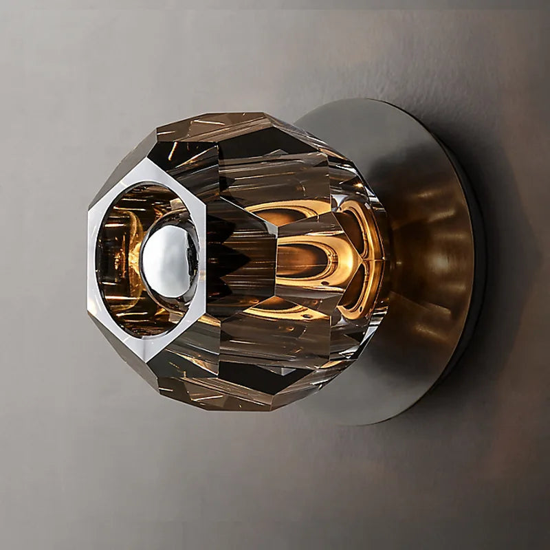 Plafonnier nordique en cristal pour décoration intérieure élégante Éden Essor - Reflets Étincelants & Décor Élégant