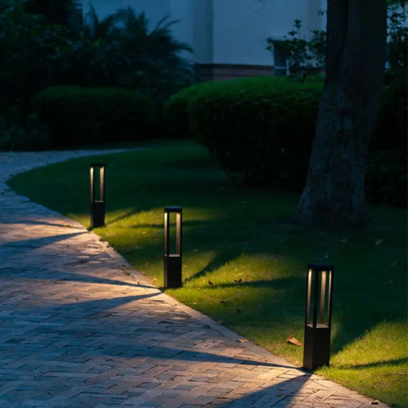 lampe d'extérieur moderne étanche en aluminium pour jardin
