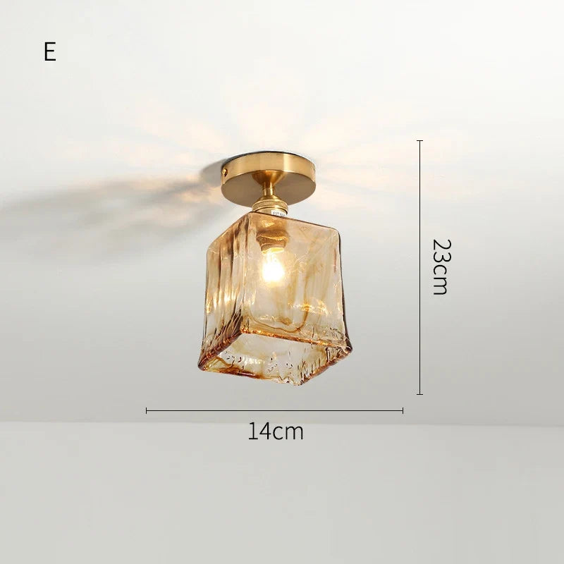 Plafonnier — LED en verre design nordique industriel décoratif