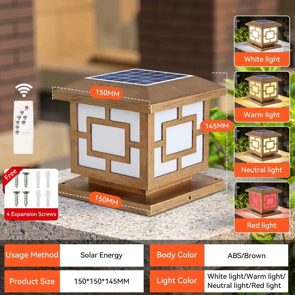 lampes solaires led vintage pour jardin et cour