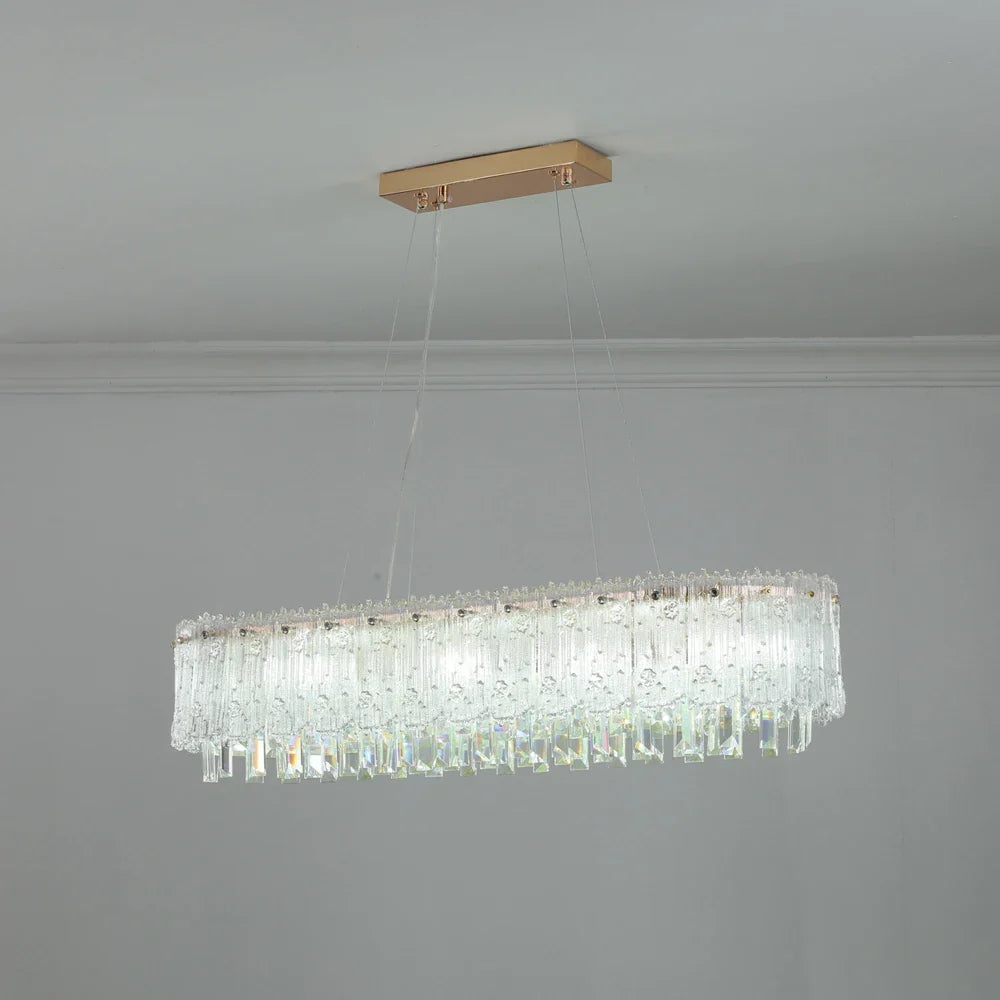 Lustre — Moderne en cristal pour décoration haut de gamme