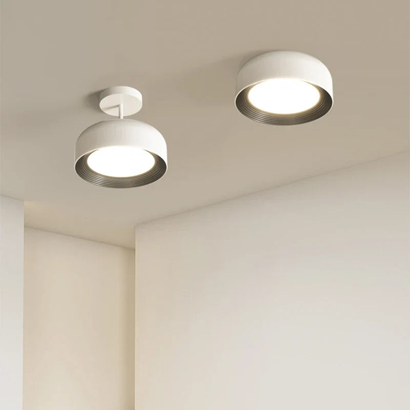 Plafonnier — Rétro à spectre complet protection des yeux bauhaus chrome