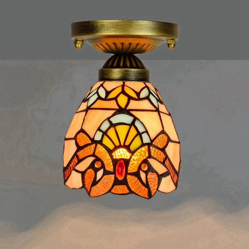 Plafonnier moderne en éclairage led nordique pour balcon et allée Hélène Cantate en Verre - Reflets Délicats & Élégance Visuelle