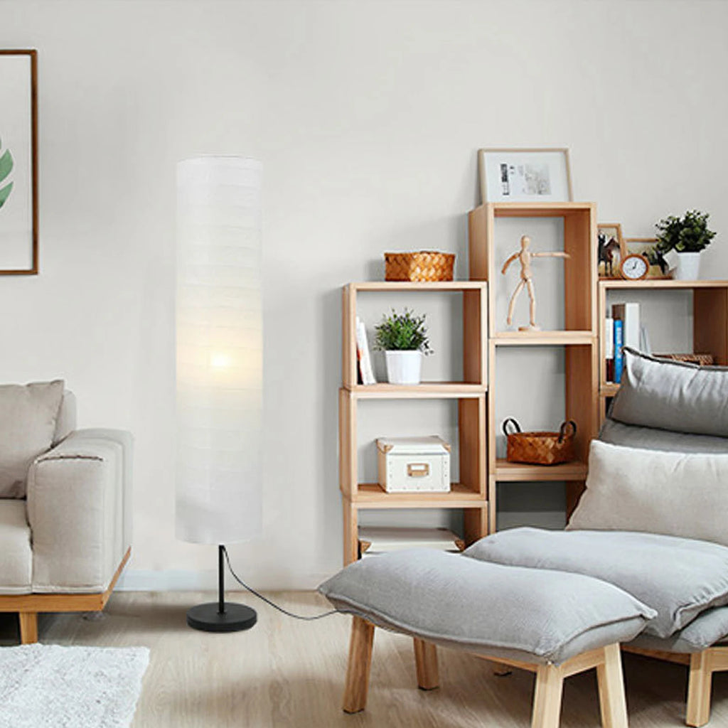 Abat-jour pour lampadaire en papier de riz de 94 cm – Nivéane