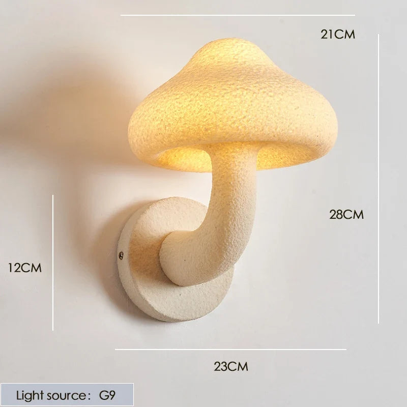 Applique murale — Champignon style crème design nordique intérieur extérieur