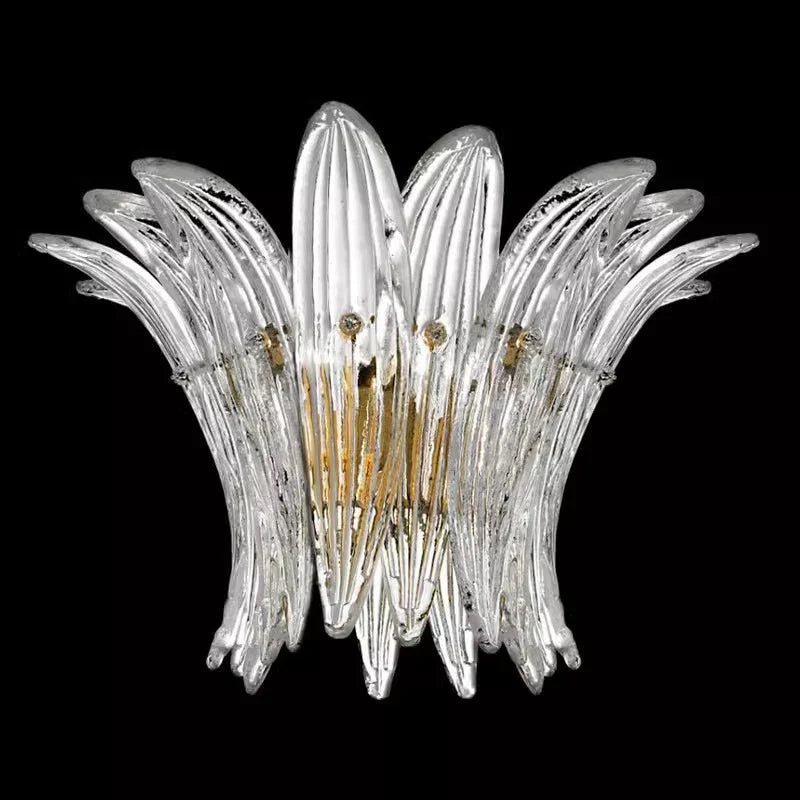 Lustre — AiPaiTe français Vintage Murano verre LED lustre pour salon escalier Villa hôtel hall en forme de palmier lustre en verre