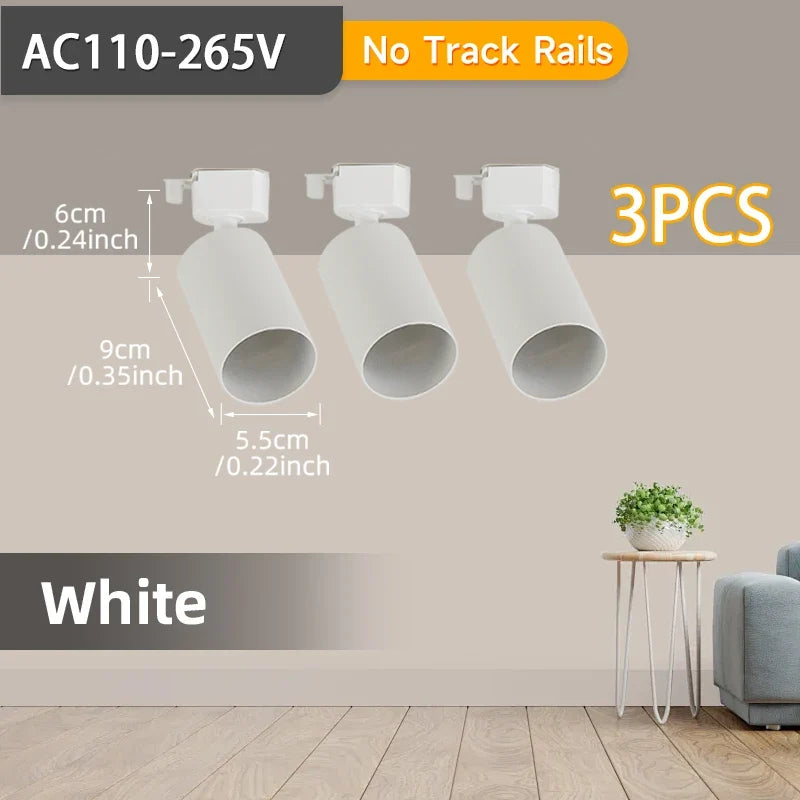 Spot — LED sur rail pour éclairage intérieur et décoration
