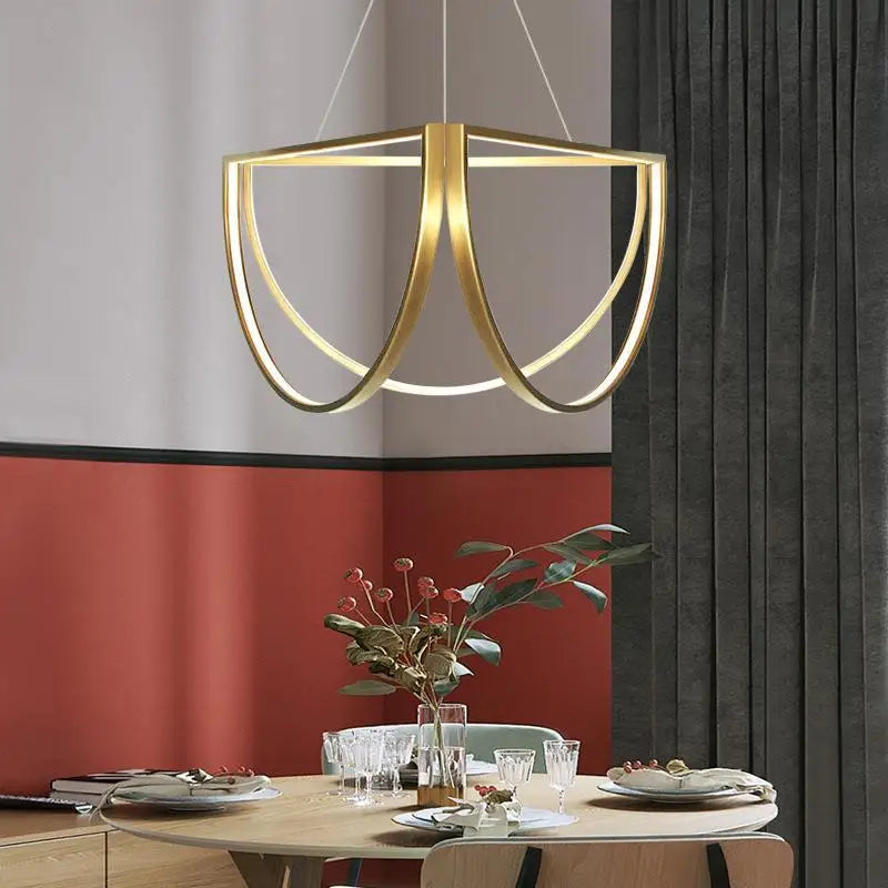 Lustre — LED géométrique postmoderne à intensité variable tendance
