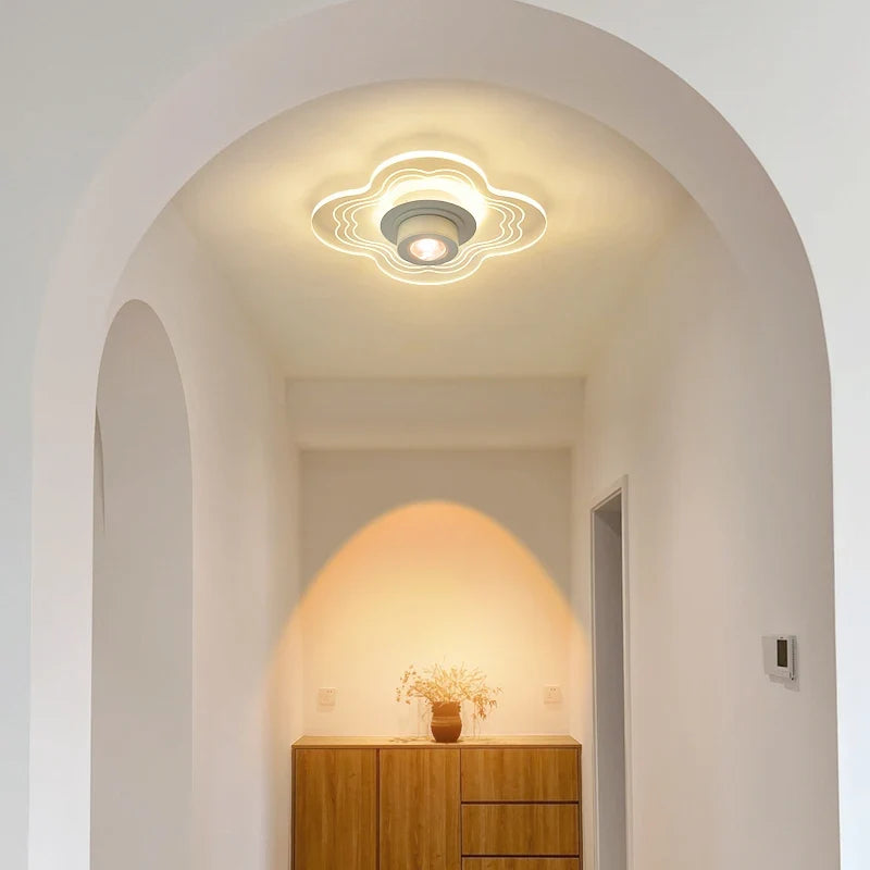 Plafonnier — Encastré LED nordique simple avec spots