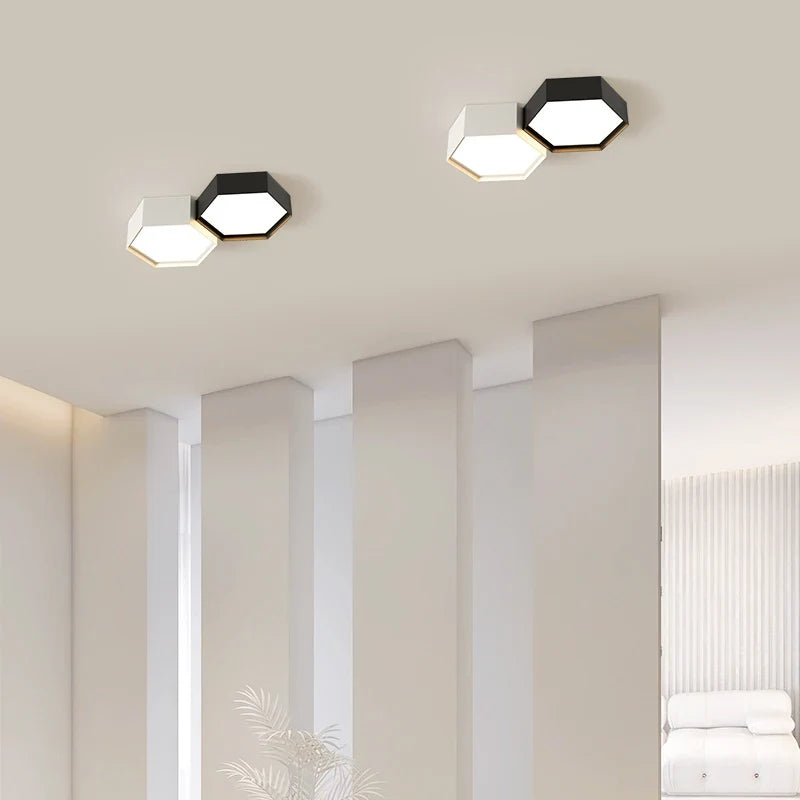 Plafonnier modernes simples créatifs minimalistes Évrard Sérénade en Aluminium - Simplicité & Caractère au Quotidien