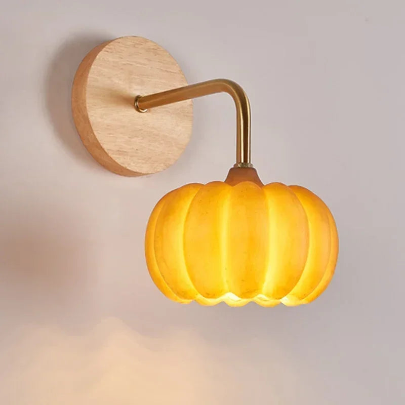 Applique murale citrouille décorative pour Halloween et intérieur nordique Nella Accord en Bois - Chaleur du Bois & Atmosphère Accueillante