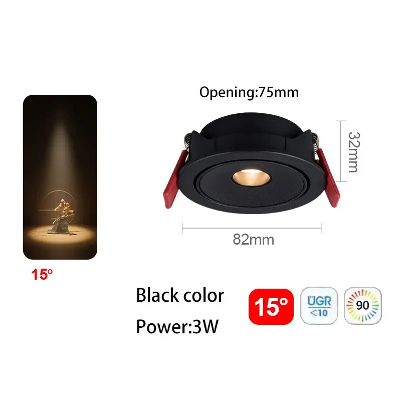 Spot led ultra fin à angle de faisceau pour éclairage intérieur Suzon Solstice en Aluminium - Une Présence Décorative Affirmée