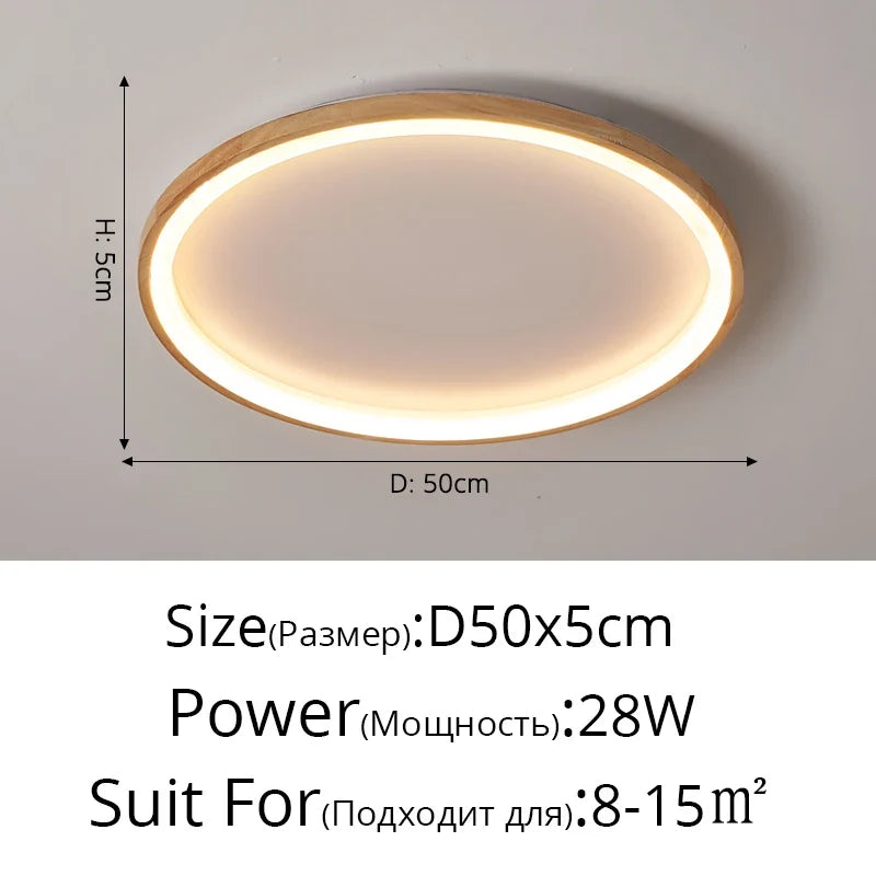 Plafonnier — LED style japonais pour entrée et couloir