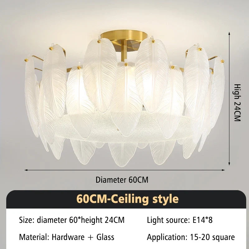 Lustre — Design moderne en verre