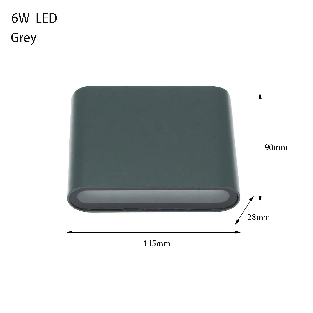 Applique murale — LED moderne étanche luminaire décoratif intérieur extérieur aluminium