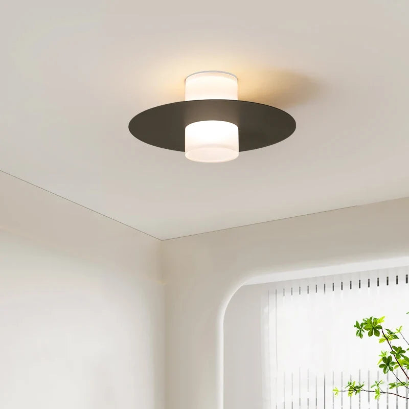 Plafonnier — LED allée couloir couloir moderne pour salon salle à manger cuisine chambre noir blanc