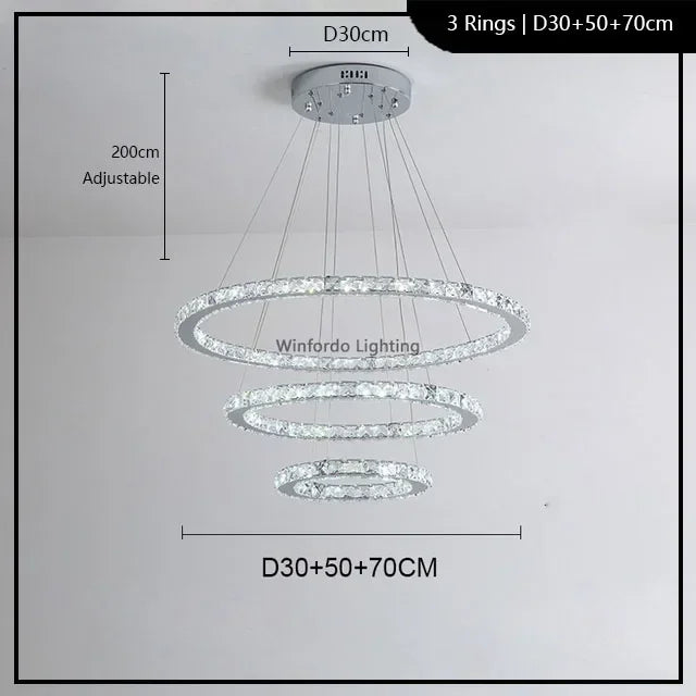Lustre — En cristal winfordo pour hall d'exposition