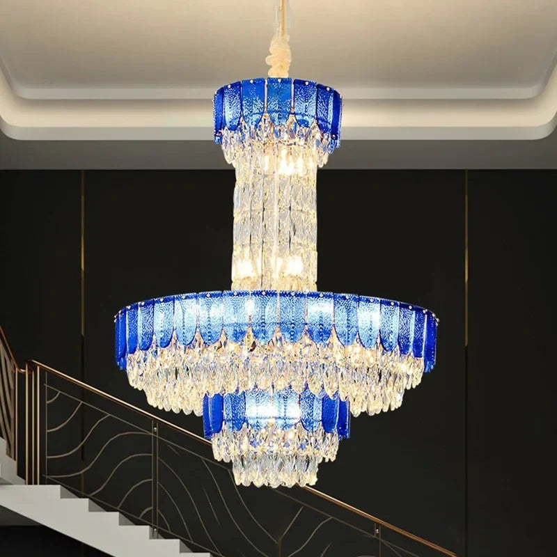 Lustre — En cristal de luxe pour hôtel et villa