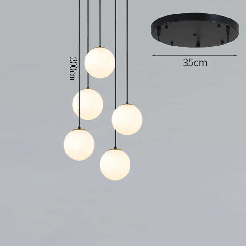 Plafonnier — Nordique décor à la maison salle à manger suspension lumières éclairage intérieur plafonnier suspension lustre lampes pour salon