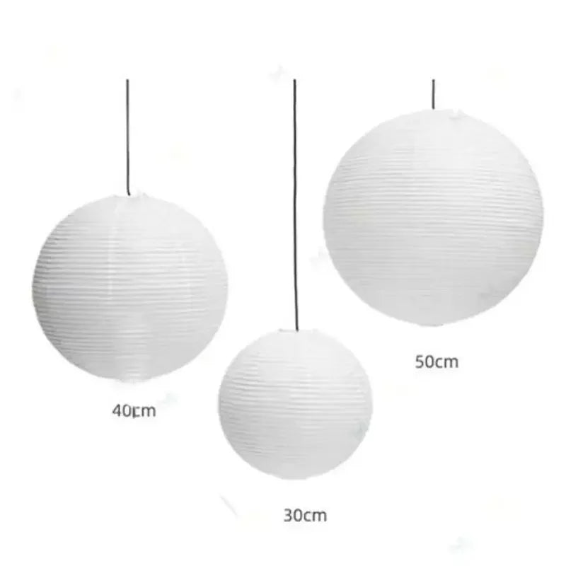 Abat-jour rond à suspendre en papier, style moderne et vintage – Orbéane