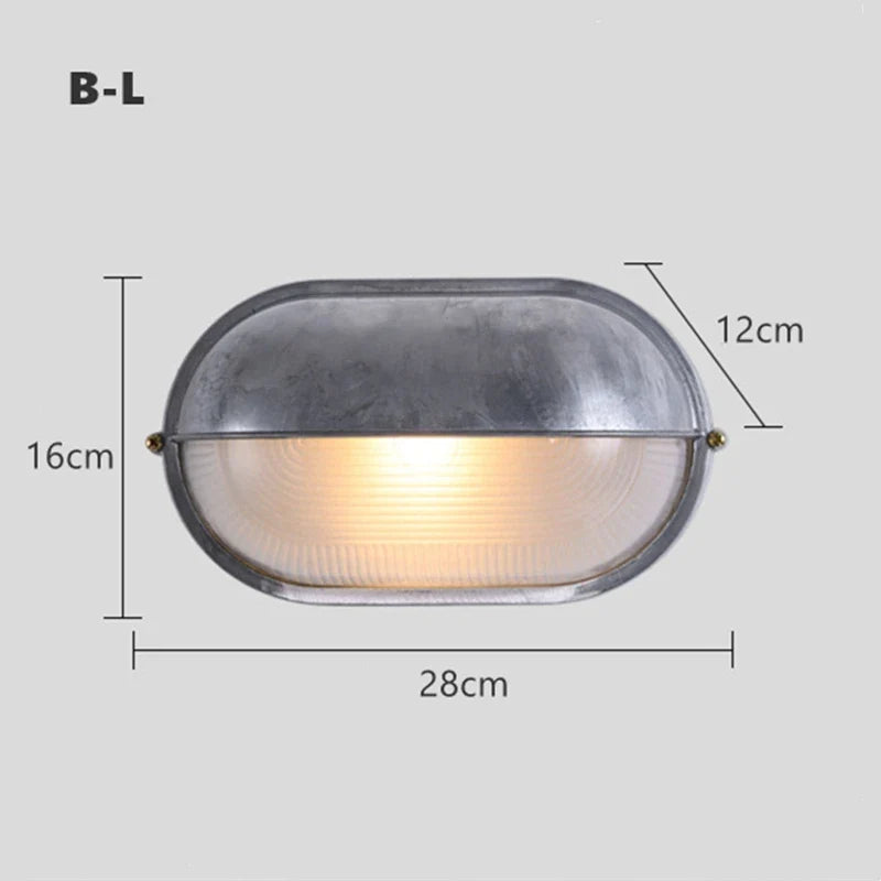 Applique murale — LED rétro industrielle étanche pour extérieur et jardin