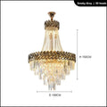 Lustre — LED en cristal design moderne pour villa duplex