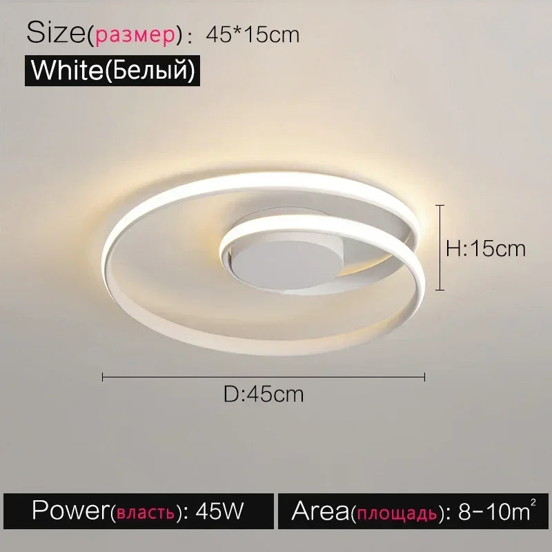 Plafonnier — Moderne en aluminium LED créatif nordique