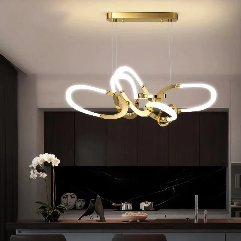Lustre — En acier inoxydable galvanisé design irrégulier