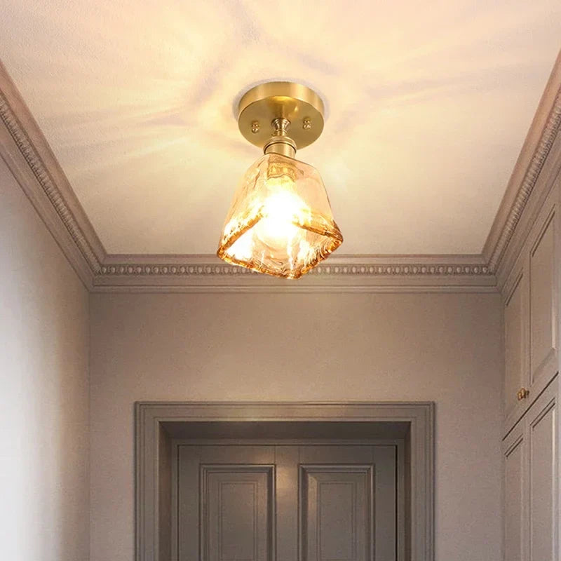 Plafonnier nordique créatif en forme de tasse décoration d'intérieur moderne Éliane Voûte en Verre - Jeux de Reflets & Harmonie Intérieure