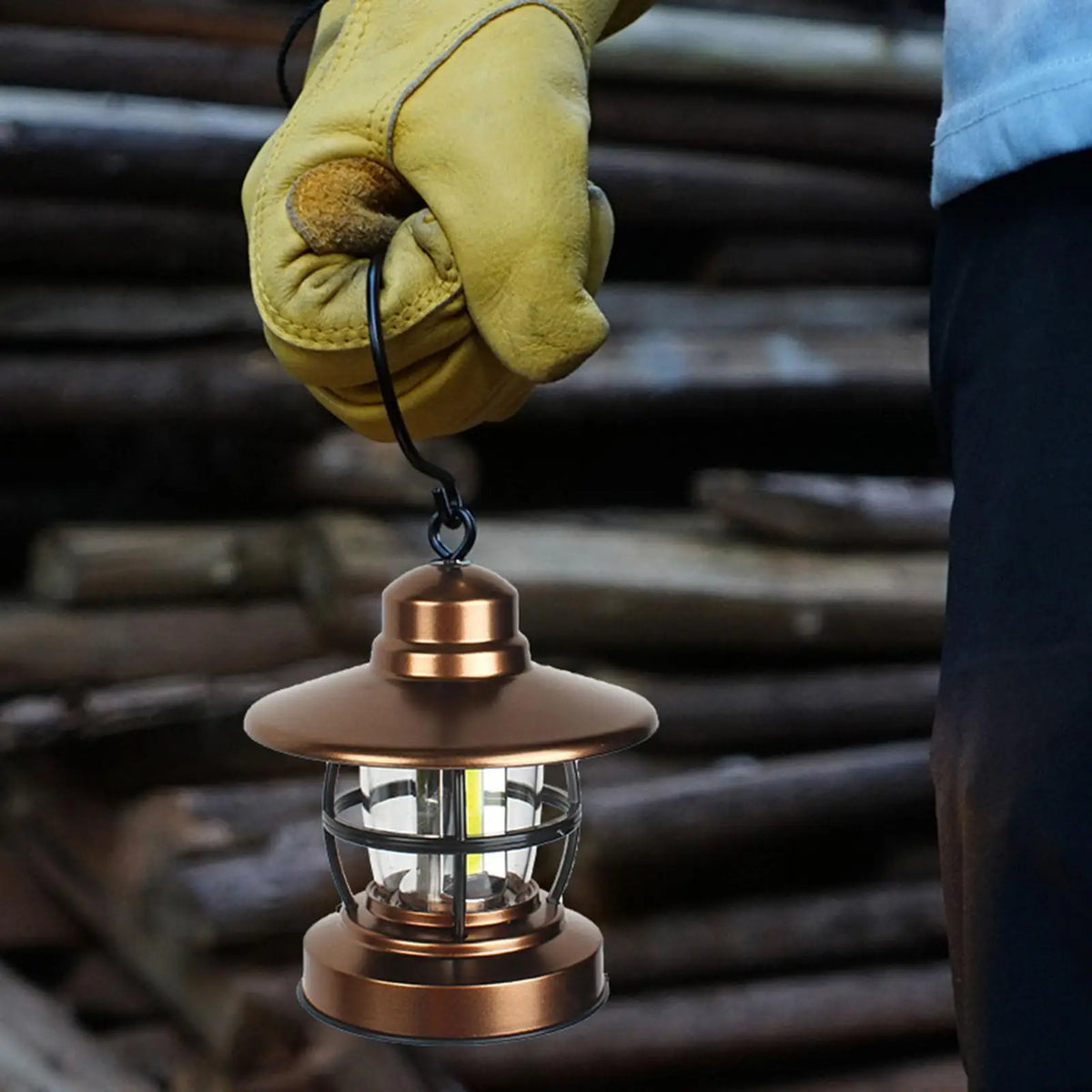 lanterne de camping rétro lampe à piles pour intérieur et extérieur