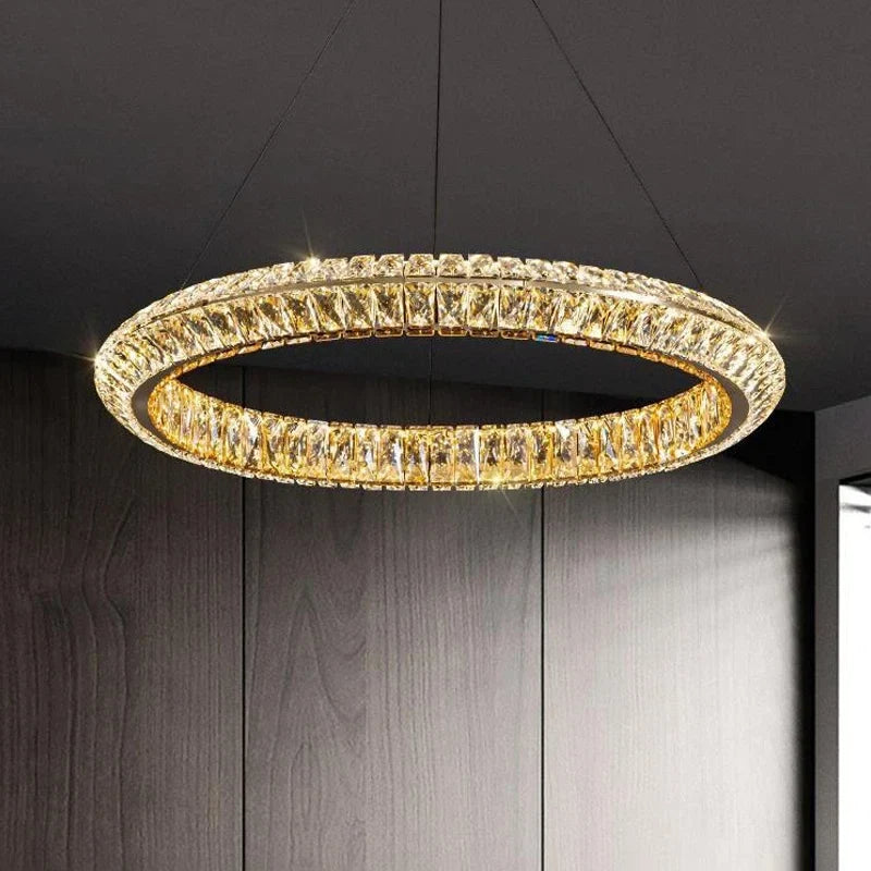 Lustre — De luxe en cristal LED pour hôtel et bar