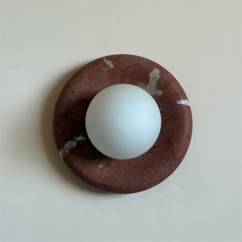 Vomire Applique Murale en Marbre Rouge Nordique Premium - Neutralighting