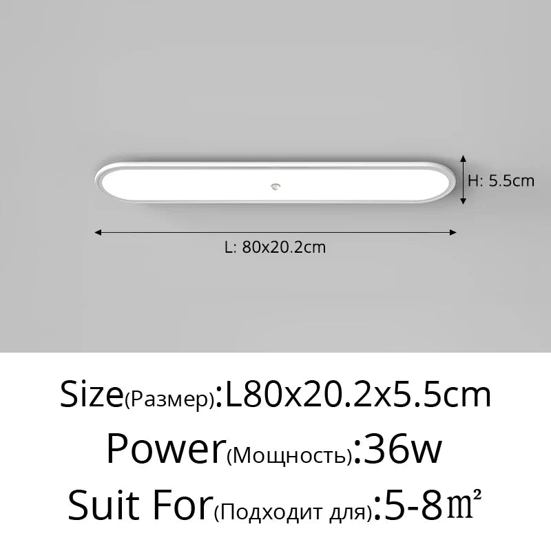 Plafonnier led ultra-mince avec capteur de corps humain Melchior Versant en Aluminium - Lignes Dessinées & Décor Raffiné