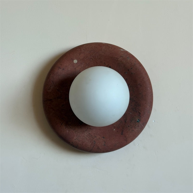 Vomire Applique Murale en Marbre Rouge Nordique Premium - Neutralighting