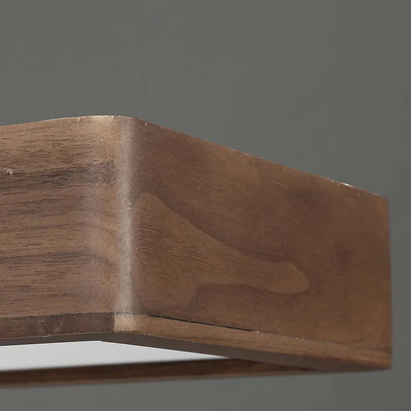 Plafonnier — Carré à LED moderne en bois pour intérieur
