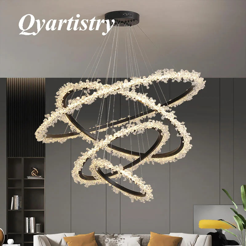 Suspension — Moderne en cristal de luxe suspension décorative