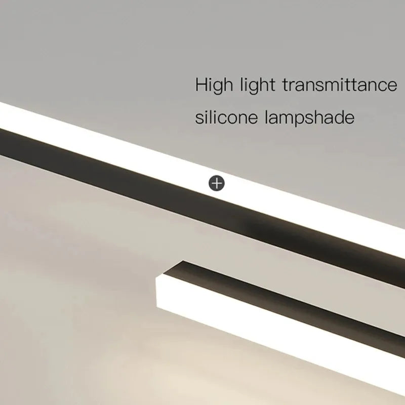 Plafonnier — Design moderne en fer noir pour intérieur