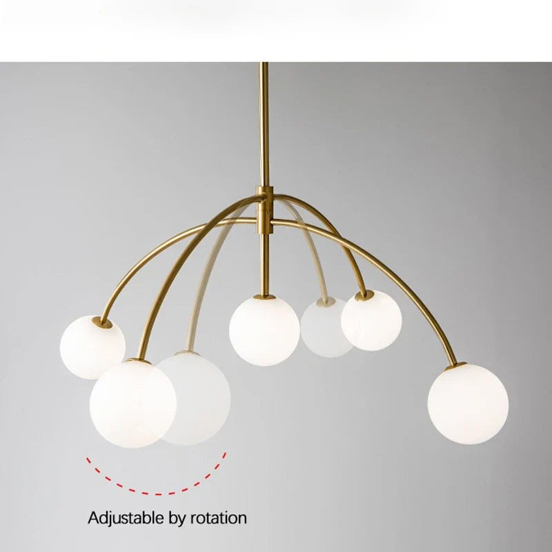 Lustre — Moderne en verre design lampe à LED de luxe pour décoration intérieure