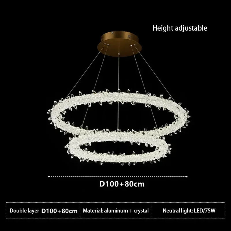 Lustre — Moderne en cristal design pour décoration intérieure élégante