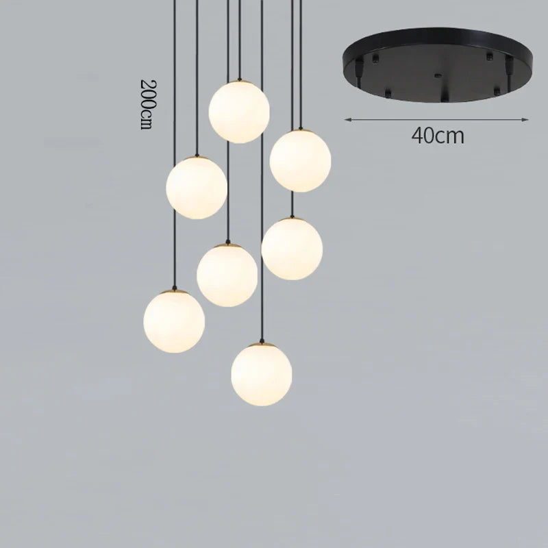 Plafonnier — Nordique décor à la maison salle à manger suspension lumières éclairage intérieur plafonnier suspension lustre lampes pour salon