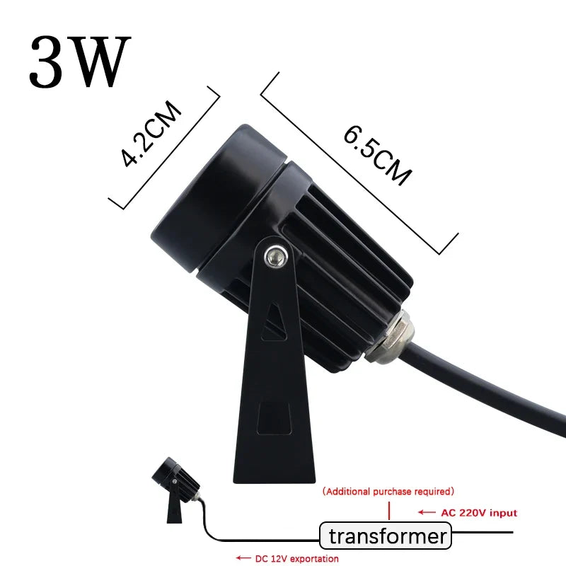 lampe led étanche pour éclairage extérieur jardin et sentier