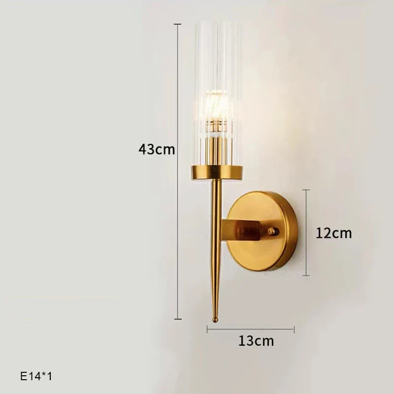Lustre — Moderne en cuivre LED avec cristaux pour hôtel et foyer