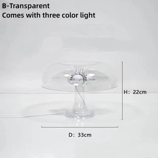 lampe à poser led design champignon style minimaliste pour décoration