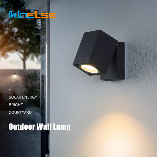 Applique murale — LED pliante extérieure IP65 étanche jardin porche lumière GU10 COB cour extérieure applique murale luminaire 5W