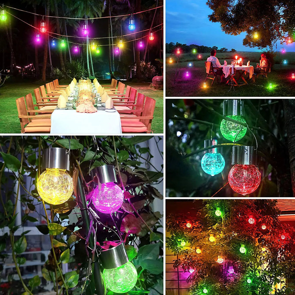 lampe solaire extérieure en rotin pour jardin décoratif