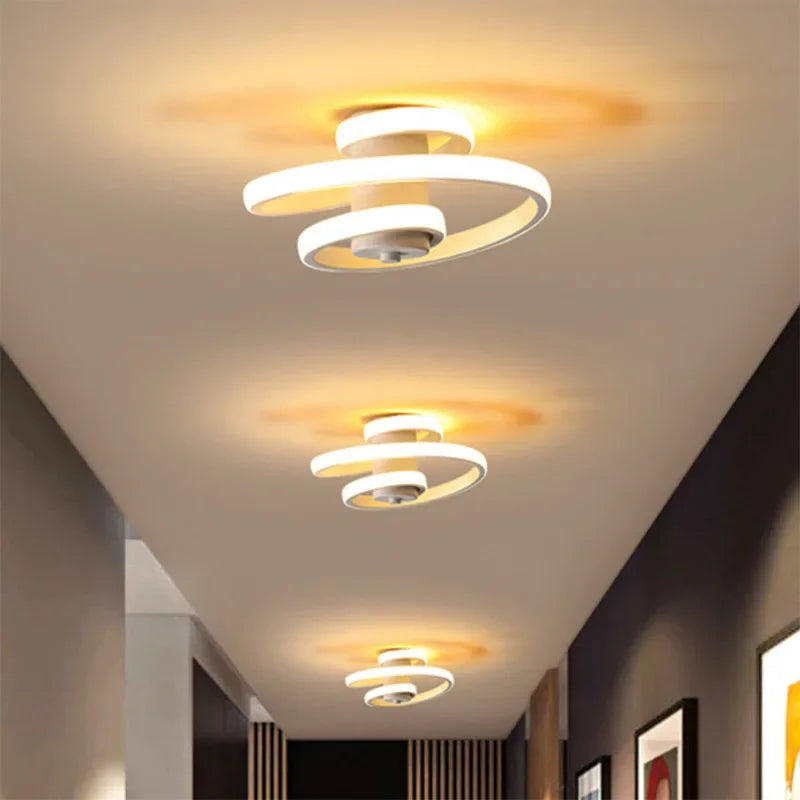 Plafonnier à led moderne pour éclairage intérieur design nordique Solange Voile - Esprit Épuré & Harmonie Intérieure