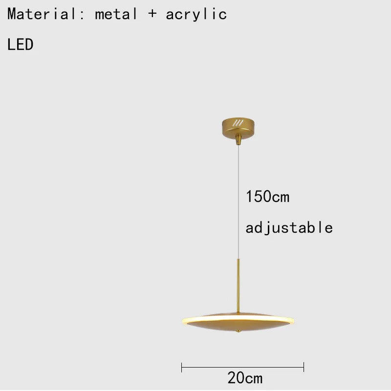 lampe led ronde en métal style art déco décorative